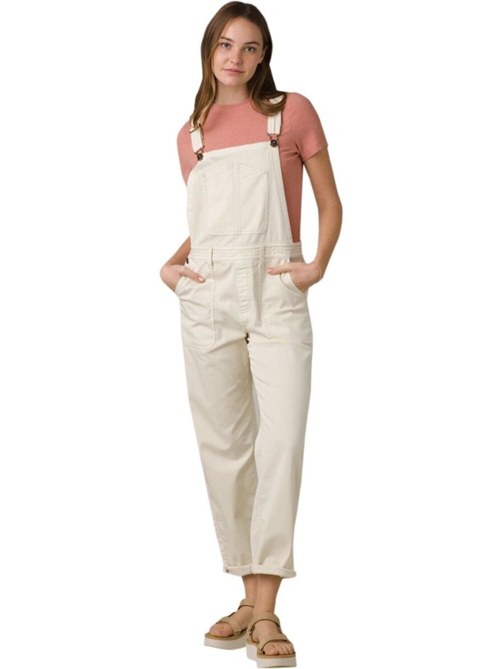 Prana Sancho Overalls, Size Small, Cream - Picture 10 of 14